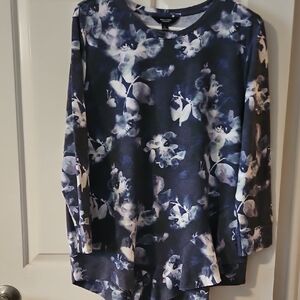 Floral Blue Women's Top By Simply Vera Wang